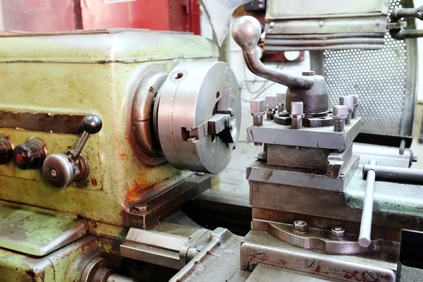 Lathe machine closeup — Stock Photo, Image