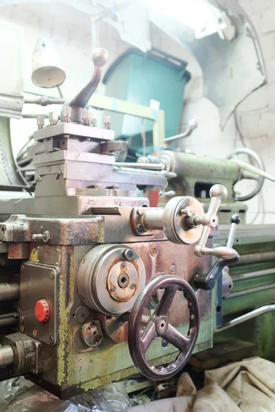 Lathe machine closeup — Stock Photo, Image