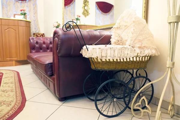 Vintage baby carriage — Stock Photo, Image