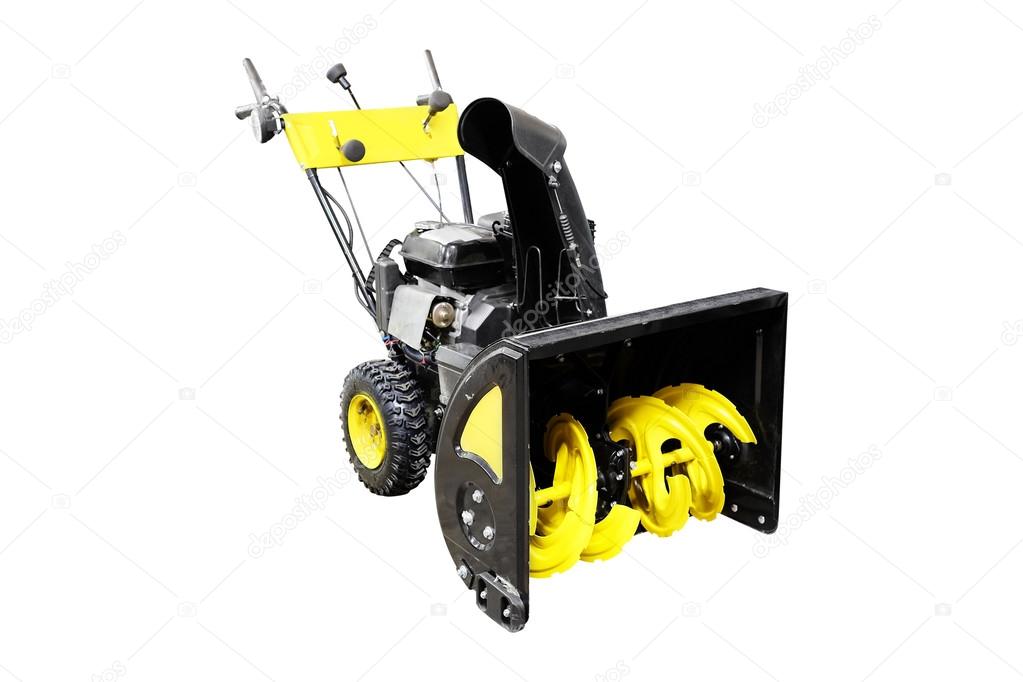 Image of snowplow isolated