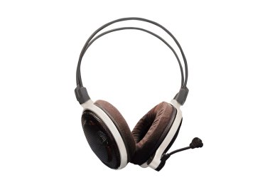 Kulaklıklar beyaza izole edildi