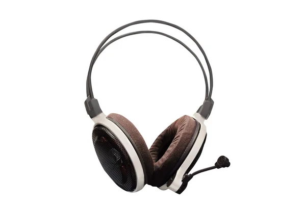 Auriculares aislados en blanco — Foto de Stock