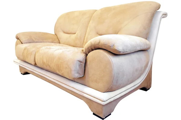 Beige soffa objekt — Stockfoto