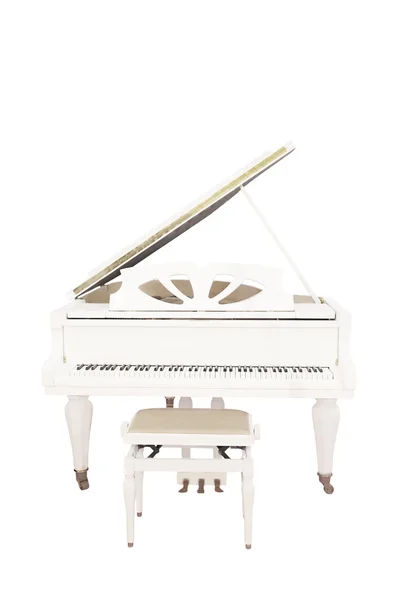 White grand piano object — Stock Photo, Image