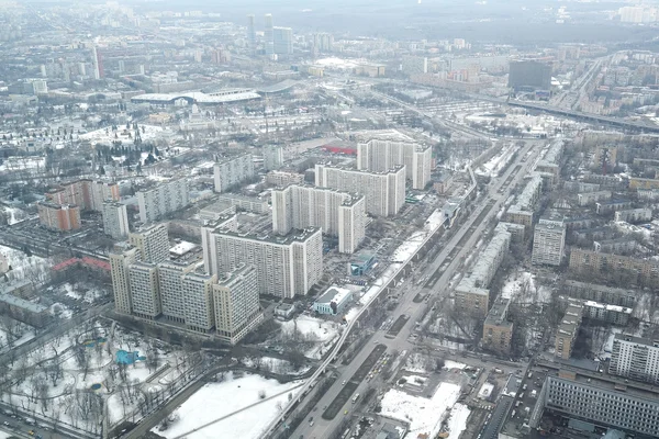 Vista da torre de televisão de Ostankino — Fotografia de Stock