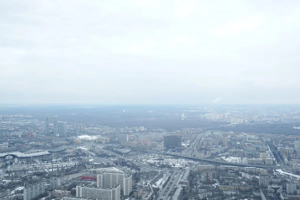 Blick vom Fernsehturm ostankino — Stockfoto