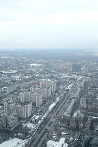 Ostankino 텔레비전 타워에서 보기 — 스톡 사진