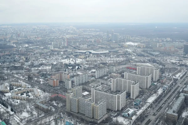 Vista da torre de televisão de Ostankino — Fotografia de Stock