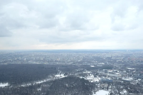 Ostankino televizyon kulesinden görüntülemek — Stok fotoğraf