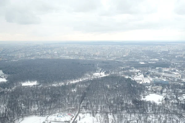 Widok z wieży telewizyjnej Ostankino — Zdjęcie stockowe