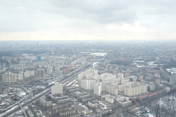 Vista dalla torre della televisione Ostankino — Foto Stock