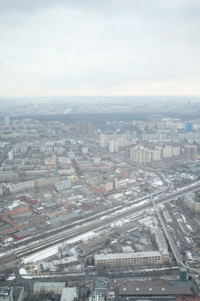 Vista da torre de televisão de Ostankino — Fotografia de Stock