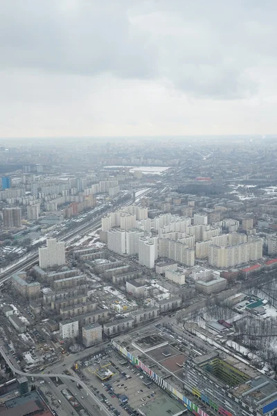 View from Ostankino television tower — Stock Photo, Image