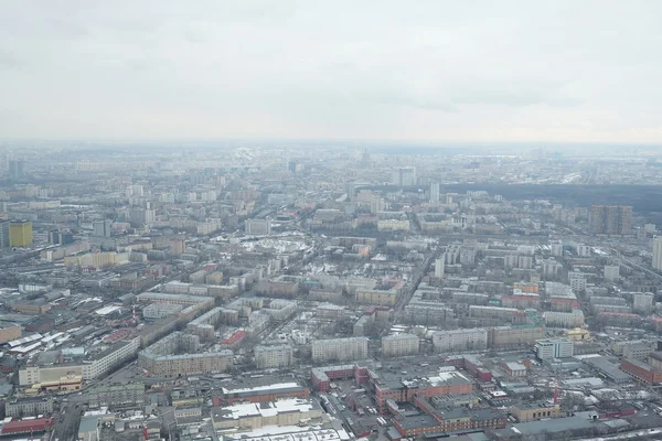 Uitzicht vanaf Ostankino-televisietoren — Stockfoto