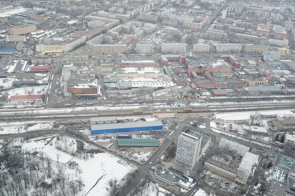 Ostankino televizyon kulesinden görüntülemek — Stok fotoğraf