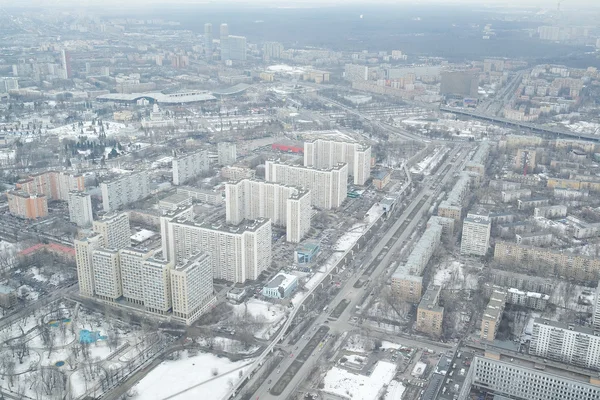 Vista da torre de televisão de Ostankino — Fotografia de Stock