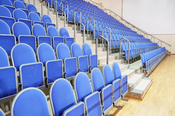 Sedili dello stadio blu — Foto Stock