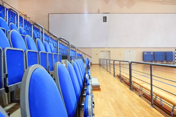 Blue stadium seats — Stock Photo, Image