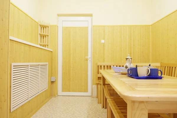 Interior de una sauna en un complejo deportivo — Foto de Stock