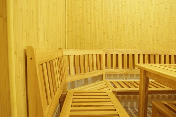 Innenraum einer Sauna in einem Sportkomplex — Stockfoto