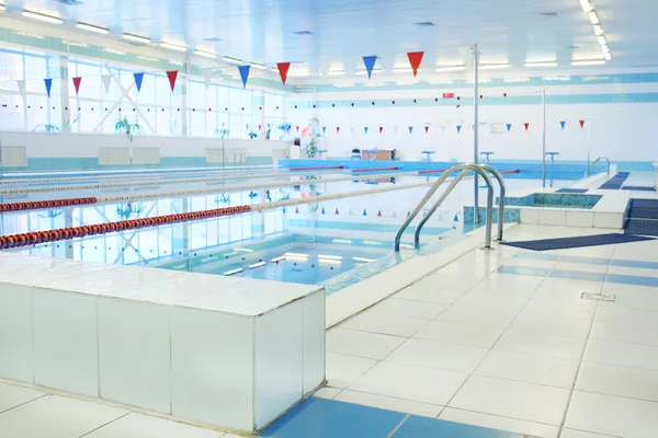 Interior of a public swimming pool — Stock Photo, Image