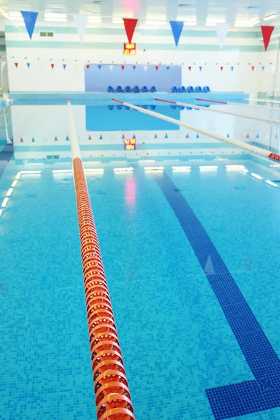 Interior of a public swimming pool — Stock Photo, Image