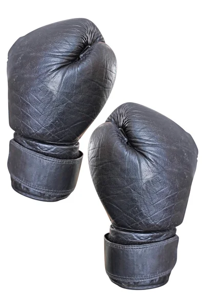 Czarne Rękawice bokserskie — Zdjęcie stockowe