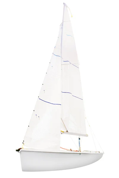 Bianco barca a vela oggetto — Foto Stock