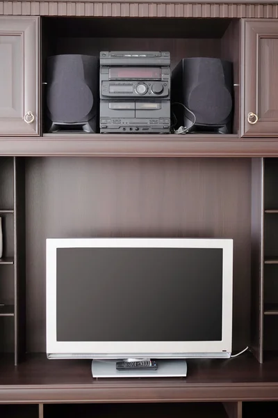 Close up of TV in room — Stock Photo, Image