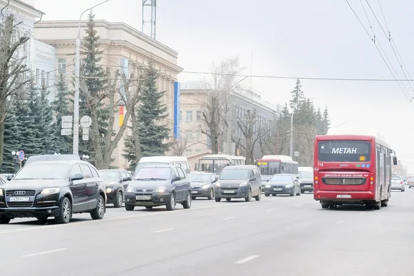 Atascos en Tula, Rusia — Foto de Stock