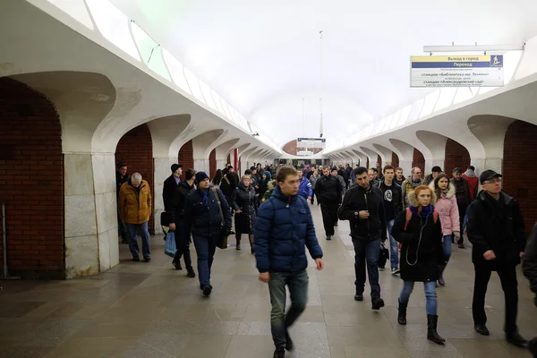 Interiér stanice metra "Borovitskaya" — Stock fotografie