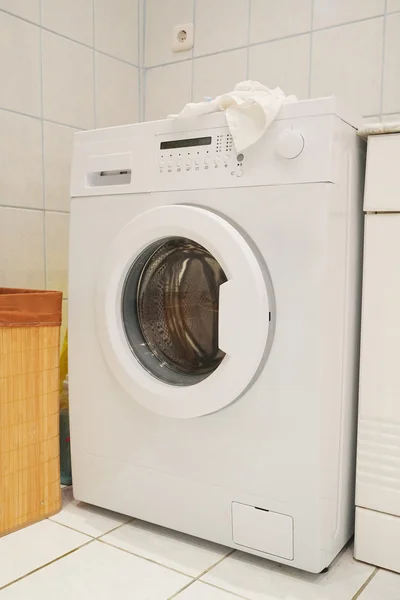 Washing machine at the bathroom — Stock Photo, Image