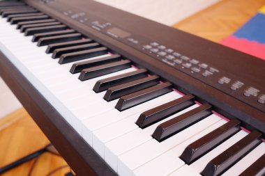 Synthesizer closeup düğmeleri