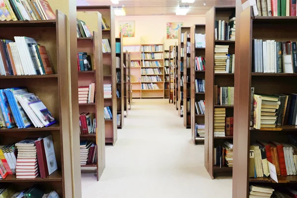 Configuración de la biblioteca con libros —  Fotos de Stock