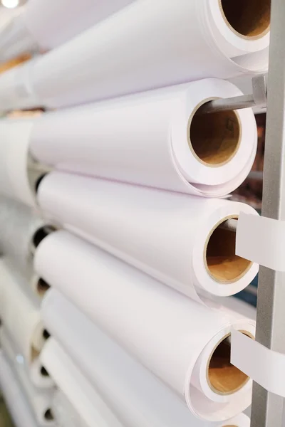 Paper rolls in  printshop — Stock Photo, Image