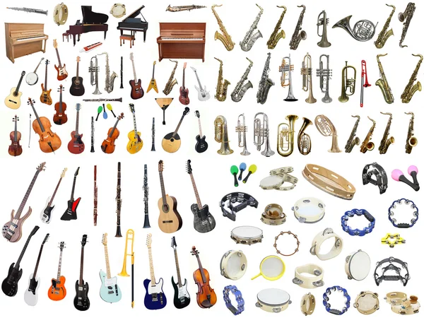 Diferentes instrumentos musicales — Foto de Stock