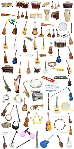 Instrumentos musicais diferentes — Fotografia de Stock