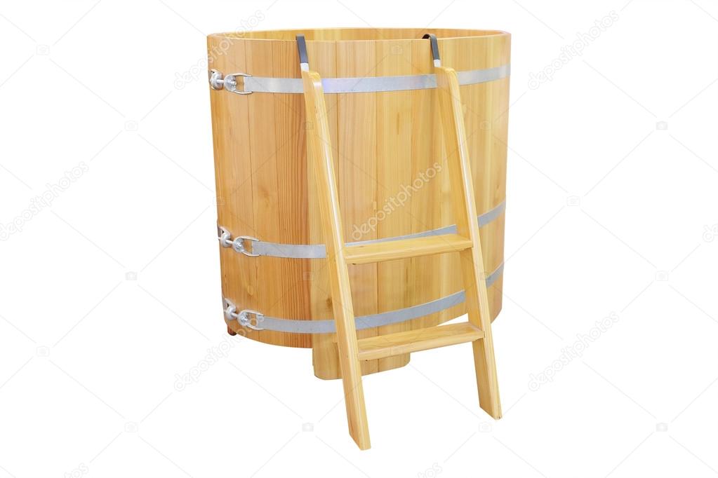 Cedar bath - barrel