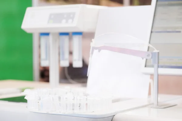 Laboratory equipment with Test tubes — Stock Photo, Image