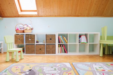 Bir çocuk eğitim merkezi iç