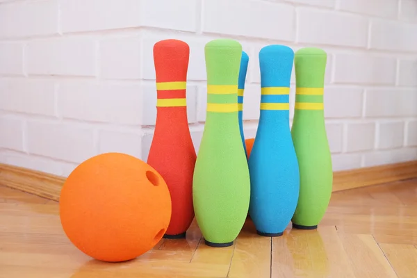 Bowling weiche bunte Pins — Stockfoto