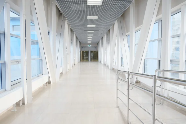 Contemporary hallway of an airport — Stock Photo, Image