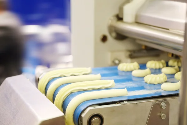 Production line at bakery — Stock Photo, Image