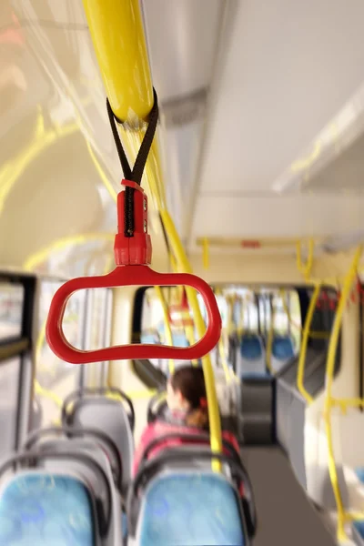 Handles for standing passengers — Stock Photo, Image