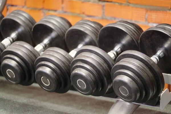 Wights in  fitness hall — Stock Photo, Image