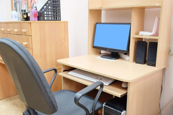 Interior of a computer classroom — Stock Photo, Image