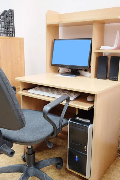 Interior of a computer classroom — Stock Photo, Image