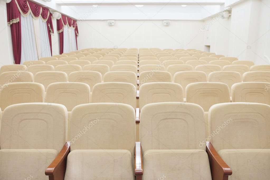 Auditorium with many chairs