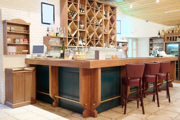 Interior of a modern cafe or bar — Stock Photo, Image