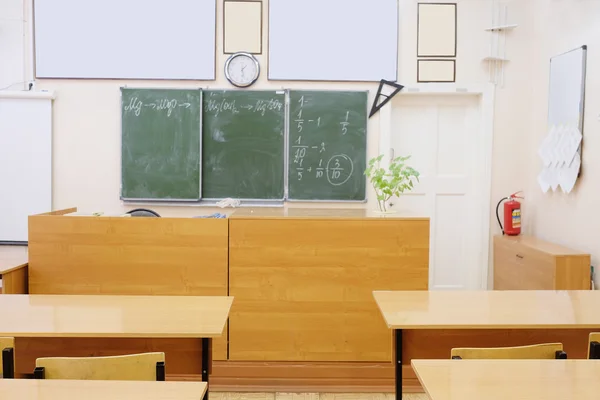 Interior de uma classe de escola — Fotografia de Stock